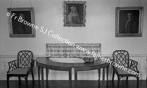 MOUNT CONGREVE  DRINKING TABLE IN WHITE GALLERY